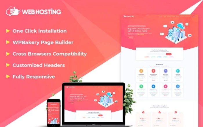 Web Hosting WordPress Theme 1.0.0