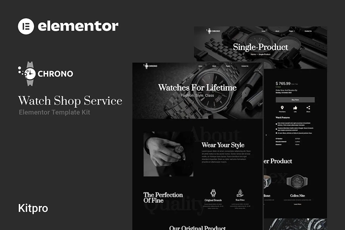 Chrono – Watch Service Elementor Template Kit 1.0.0