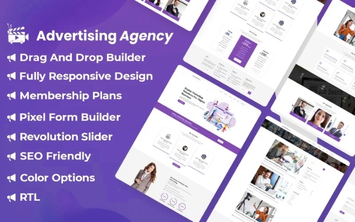 Online Advertising Agency WordPress Theme 1.0.0