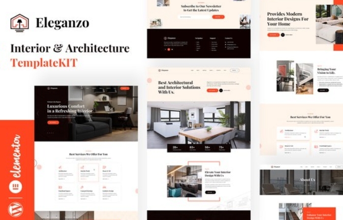 Eleganzo – Interior & Architecture Elementor Template Kit 1.0.0
