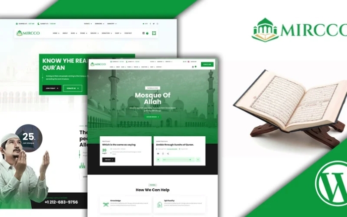 Mircco Islamic Center And Mosque WordPress Theme 1.0.0