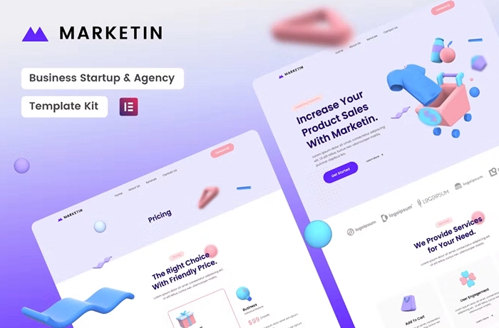 Marketin – Business Startup & Agency Elementor Template Kit 1.0.0
