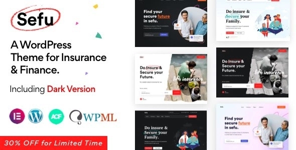 Sefu – Insurance & Finance WordPress Theme 0.1.3