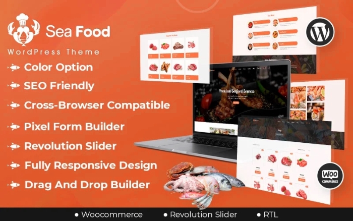Seafood And Meat Store WordPress Theme 1.0.0