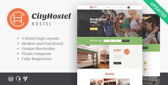 City Hostel – A Travel & Hotel Booking WordPress Theme 1.2.2