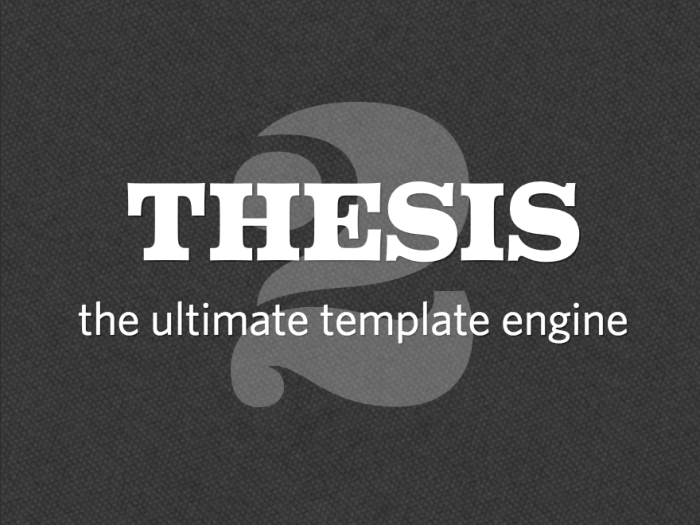 THESIS – DIYthemes WP Theme 2.10.9