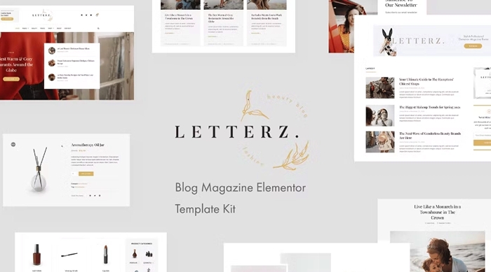 Letterz – Blog Magazine Elementor Template Kit 1.0.0