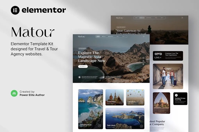 Matour – Tour & Travel Agency Elementor Template Kit 1.0.0