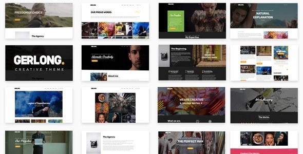 Gerlong – Responsive One & Multi Page Portfolio Theme 1.1.6