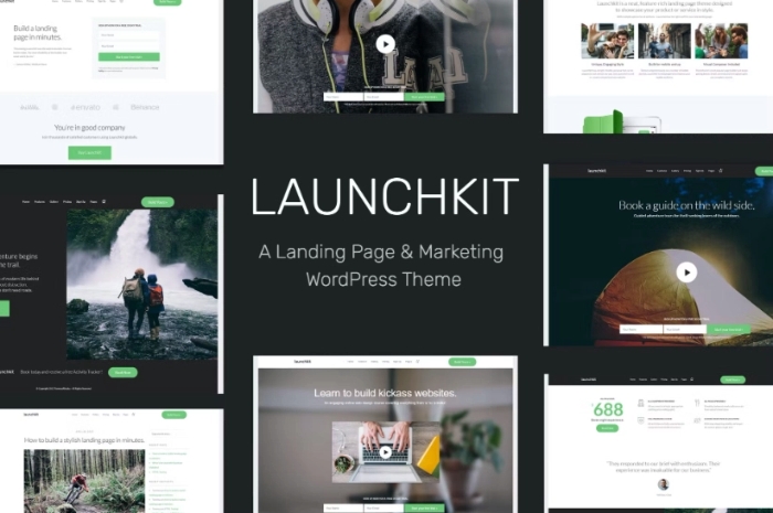 Launchkit Landing Page & Marketing WordPress Theme 1.1.23