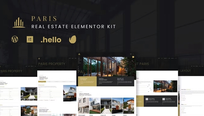 Paris - Real Estate Elementor Template Kit 1.0.0