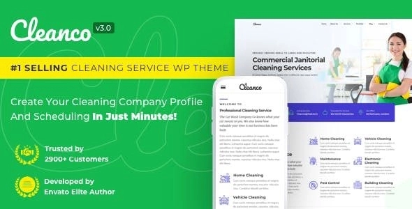Cleanco – Cleaning Service Company WordPress Theme 3.1.2