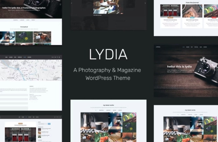 Lydia – Photography & Magazine WordPress Theme 1.1.9
