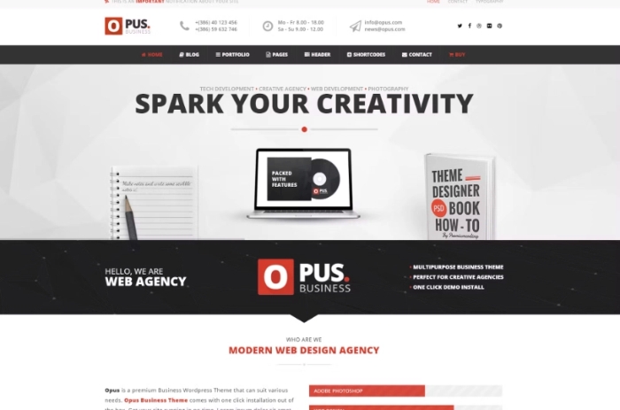 Opus – Multipurpose Business WordPress Theme 1.7