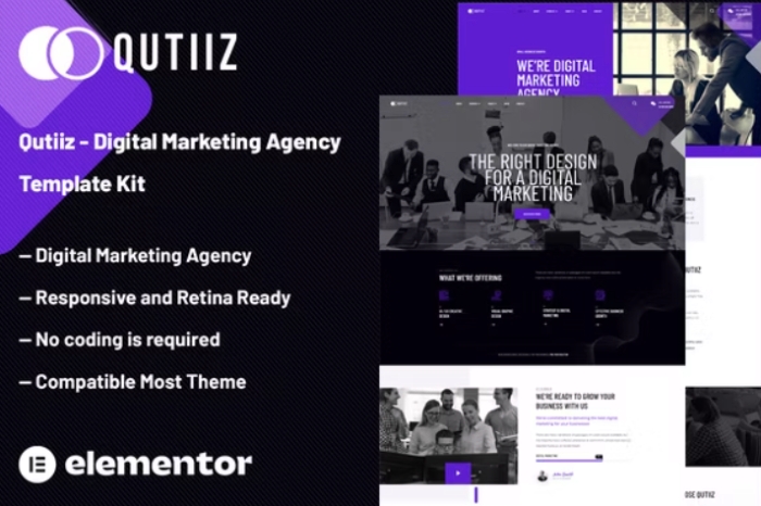 Qutiiz – Digital Marketing Agency Template Kit 1.0.0