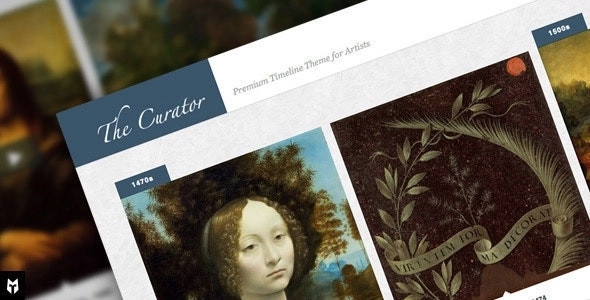 The Curator – Premier WP Timeline Theme for Artists 1.4.9.3