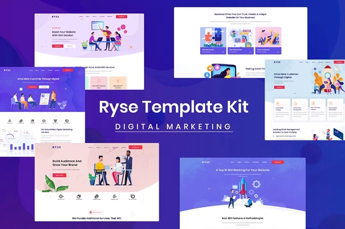 Ryse – SEO & Digital Marketing Elementor Template Kit 1.0.0