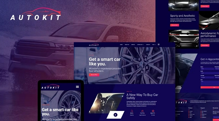 AutoKit – Auto Dealership & Car Listing Elementor Template Kit 1.0.0