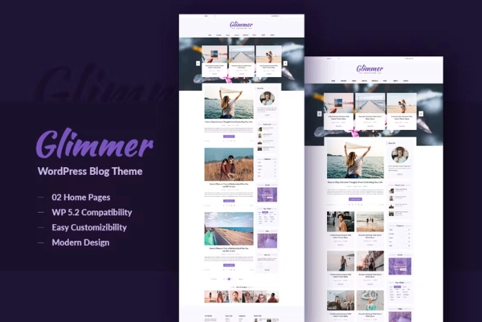 Glimmer Blogging Theme 3.1
