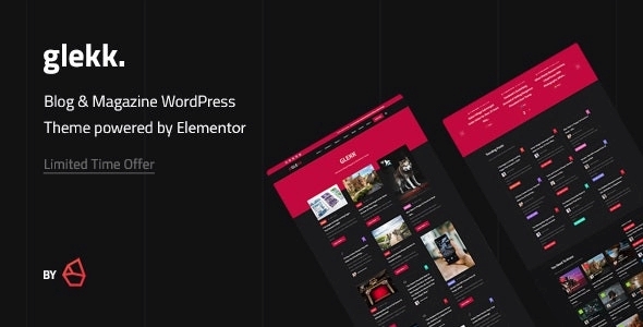 Glekk – Elementor Blog & Magazine WP Theme 1.2