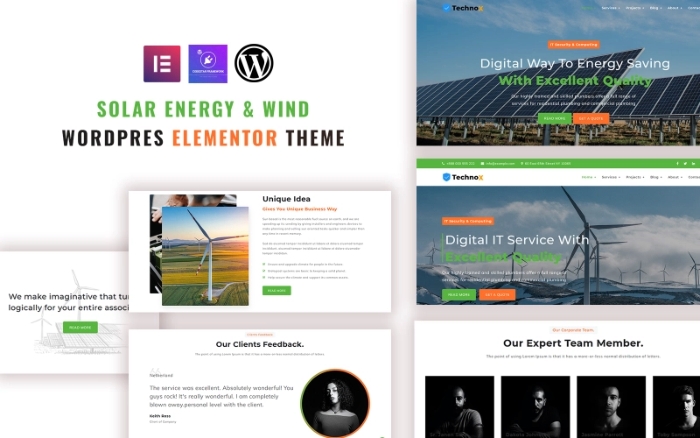 Solarwind – Solar Energy and Wind WordPress Elementor 1.0.0