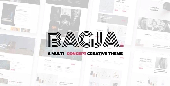 Bagja – Responsive Multi Concept & One Page Portfolio Theme 1.2.8