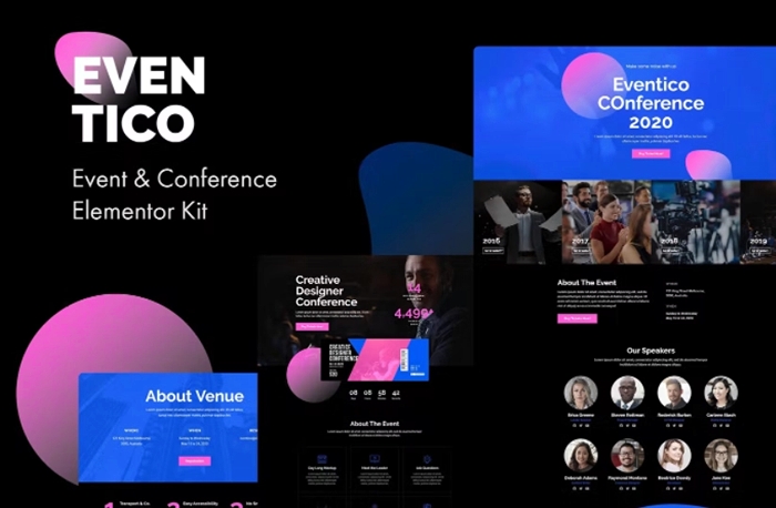 Eventico – Event & Conference Elementor Template Kit 1.0.0