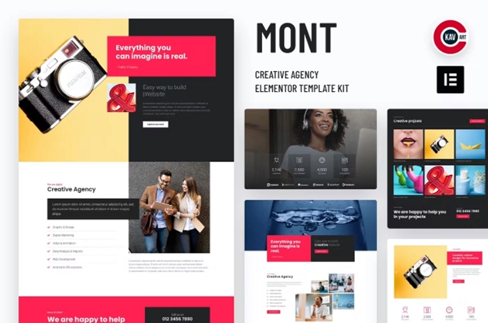 Mont – Agency Elementor Template kit 1.0.0