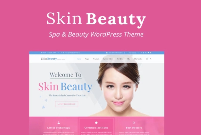 Skin Beauty - Beauty - Spa - Salon WP Theme 1.3.7