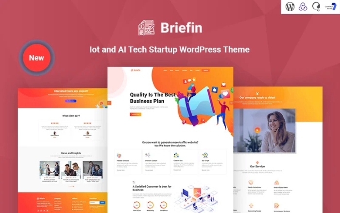 Briefin is an IoT and AI Tech Startup Responsive 1.0.0