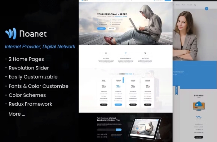 Noanet – Internet Digital Network WP Theme 2.14