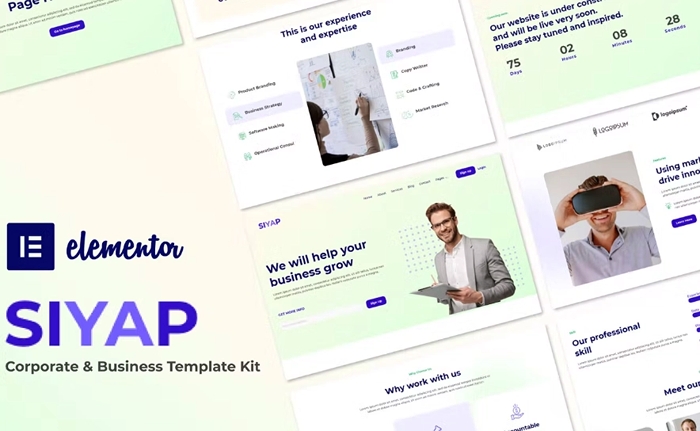 Siyap β Corporate & Business Elementor Template Kit 1.0.0