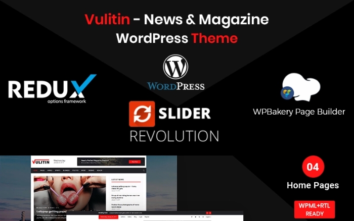 Vulitin – News & Magazine WordPress Theme 1.1