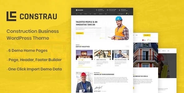 Constrau – Construction Business WordPress Theme 1.2.4