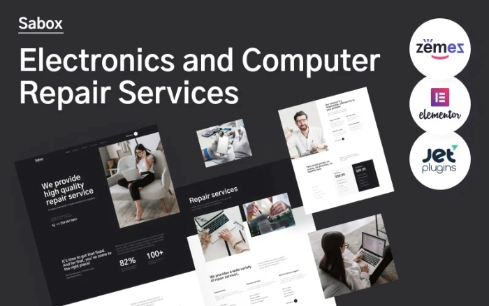 Sabox - Electronics and Computer Repair Services WP Theme 1.0.1