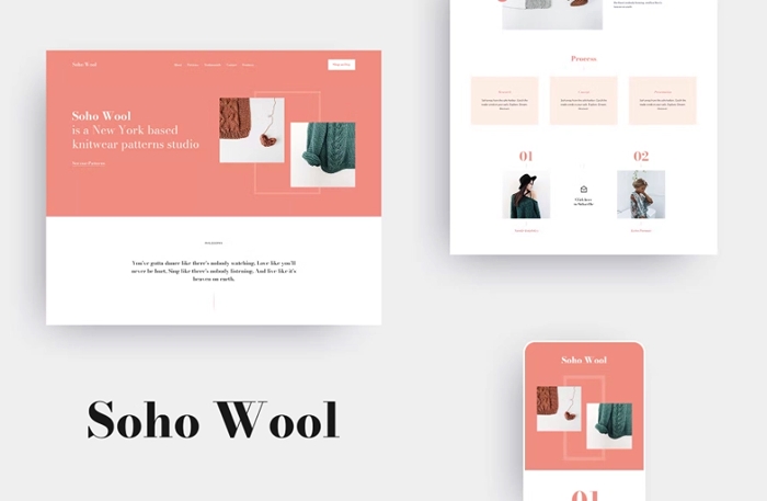SohoWool - Handmade Craft Patterns Elementor Template Kit 1.0.0