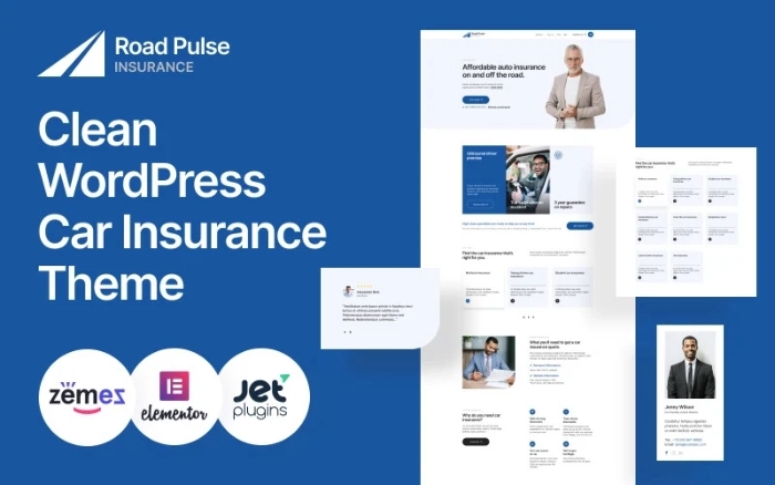 Road Pulse – Clean WordPress Car Insurance WP Theme 1.0.0