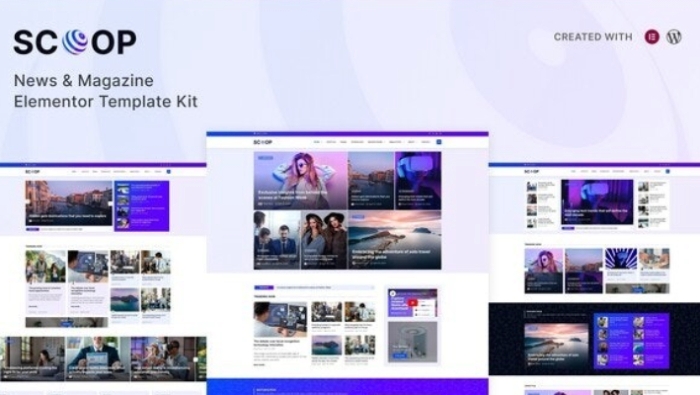 Scoop – News & Magazine Elementor Pro Template Kit 1.0.0