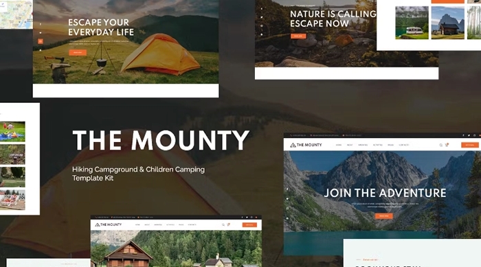 Mounty – Hiking Campground & Children Camping Template Kit 1.0.0