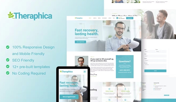 Therapica – Mental Health & Psychologist Elementor Template Kit 1.0.0
