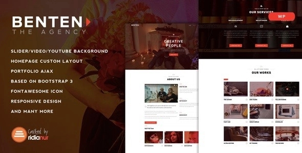 Benten - Responsive One Page Portfolio HTML Template 1.1