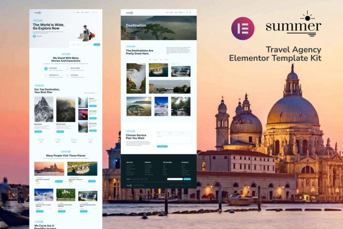 Summer – Travel Agency Elementor Template Kit 1.0.0