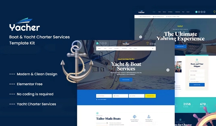 Yachter - Boat & Yacht Charter Services Template Kit 1.0.0