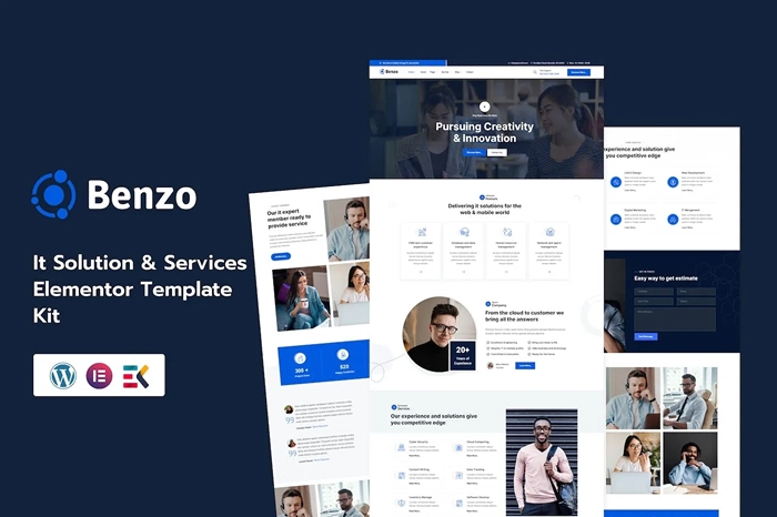 Benzo – It Solution & Services Elementor Template Kit 1.0.0