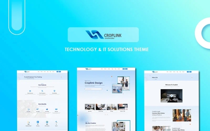 CROPLINK β Tech Corporate & Ecommerce WordPress Theme 1.0