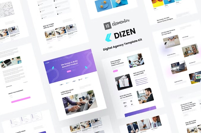 Dizen – Digital Agency Elementor Template Kit 1.0.0