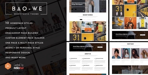 Baowe – Responsive One/Multi Page Portfolio 1.1