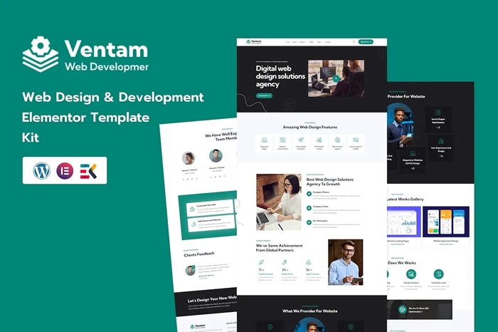 Ventam – Web Design Agency Elementor Template Kit 1.0.0