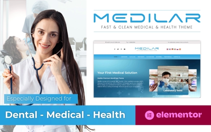 Medilar – Fast & Clean Medical & Health Clinic WP Theme 1.0.0