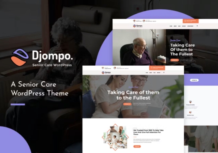 Djompo – Senior Care WordPress Theme 1.5
